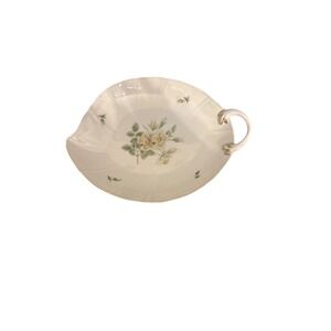 RARE Vintage Floral Leaf Dish By Bing And Grondahl